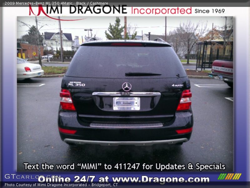 Black / Cashmere 2009 Mercedes-Benz ML 350 4Matic