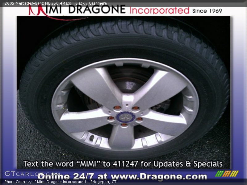 Black / Cashmere 2009 Mercedes-Benz ML 350 4Matic