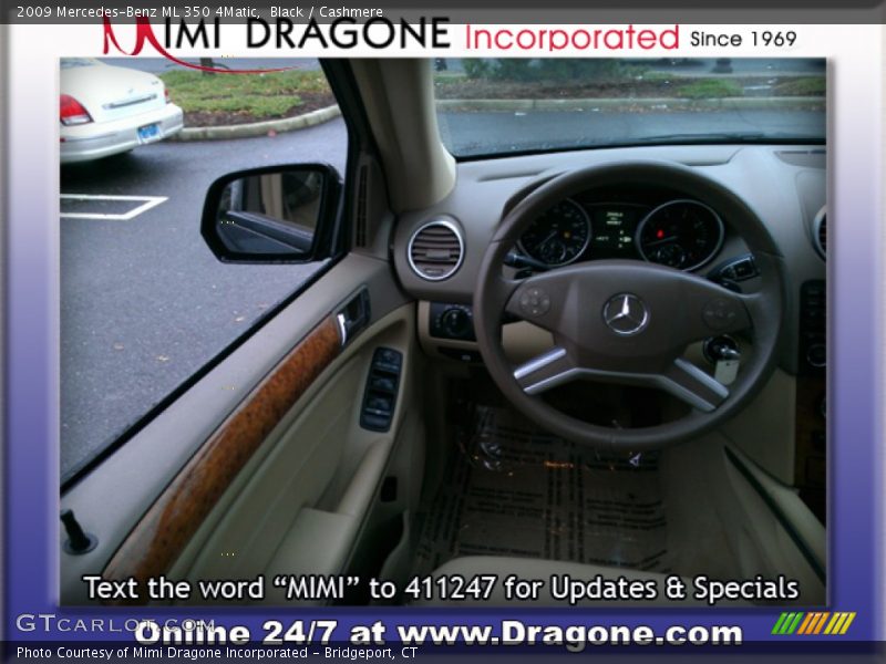 Black / Cashmere 2009 Mercedes-Benz ML 350 4Matic