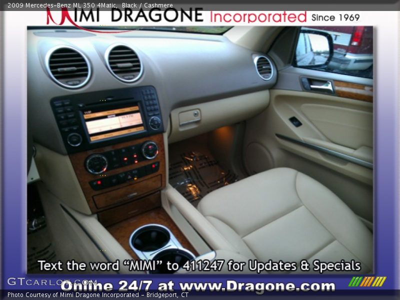 Black / Cashmere 2009 Mercedes-Benz ML 350 4Matic