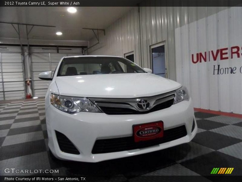 Super White / Ash 2012 Toyota Camry LE