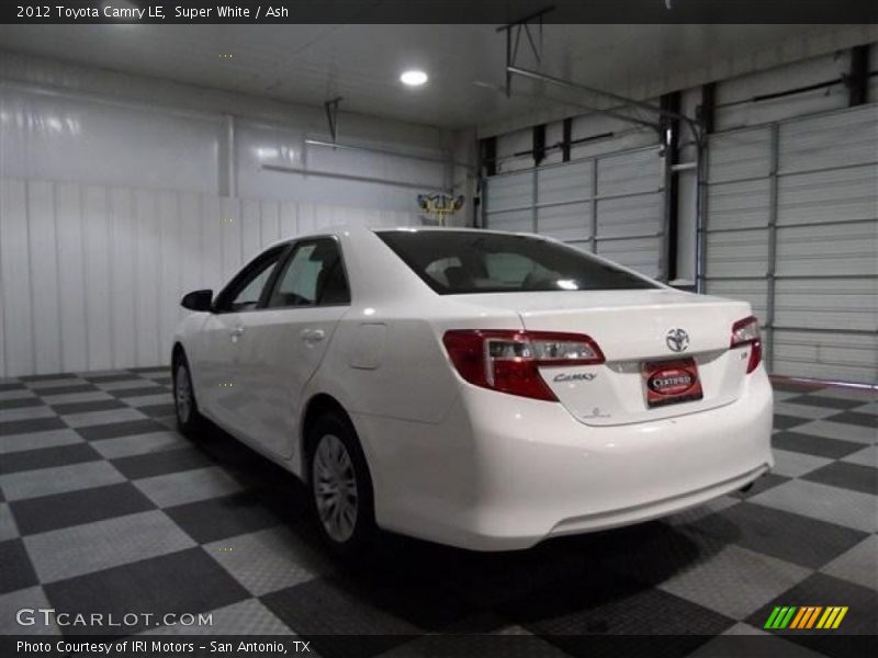 Super White / Ash 2012 Toyota Camry LE