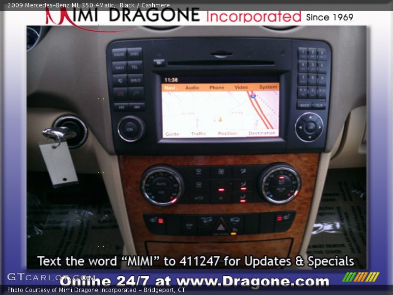 Black / Cashmere 2009 Mercedes-Benz ML 350 4Matic