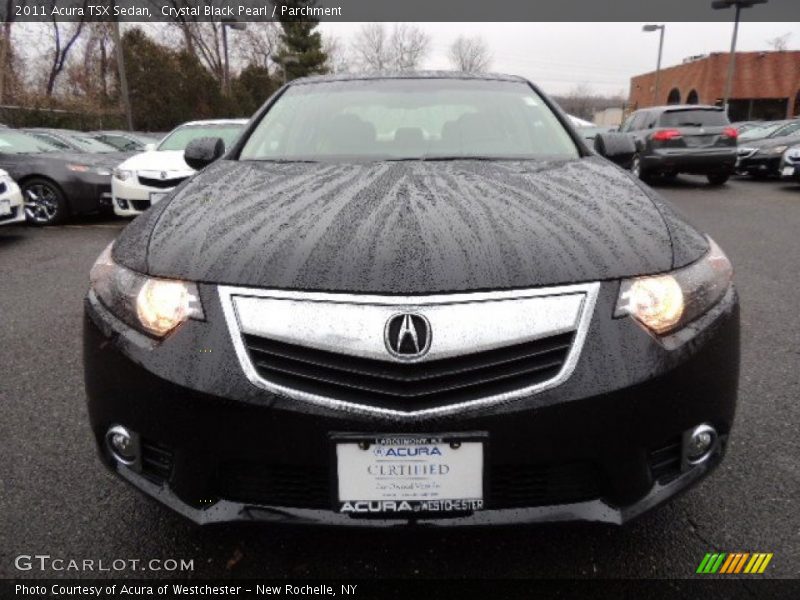 Crystal Black Pearl / Parchment 2011 Acura TSX Sedan