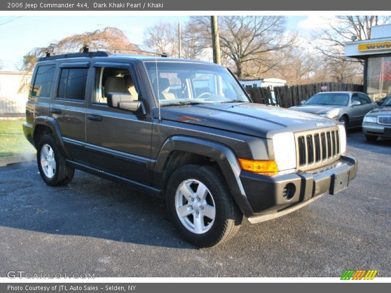 Dark Khaki Pearl / Khaki 2006 Jeep Commander 4x4