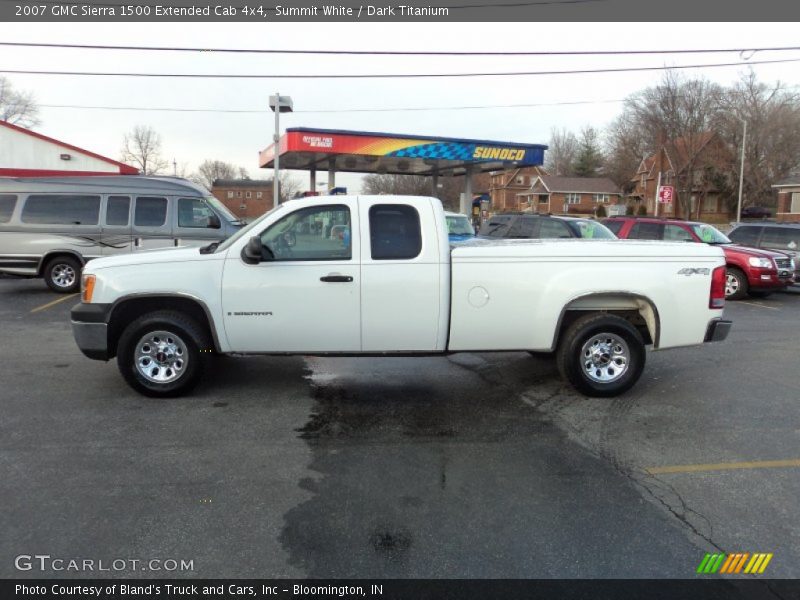 Summit White / Dark Titanium 2007 GMC Sierra 1500 Extended Cab 4x4