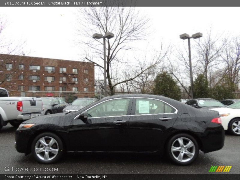 Crystal Black Pearl / Parchment 2011 Acura TSX Sedan