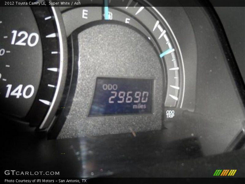 Super White / Ash 2012 Toyota Camry LE