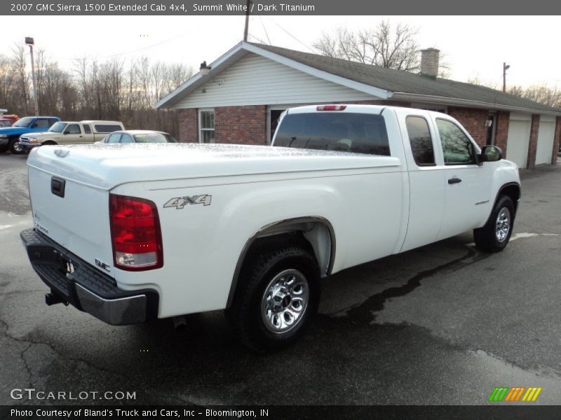 Summit White / Dark Titanium 2007 GMC Sierra 1500 Extended Cab 4x4