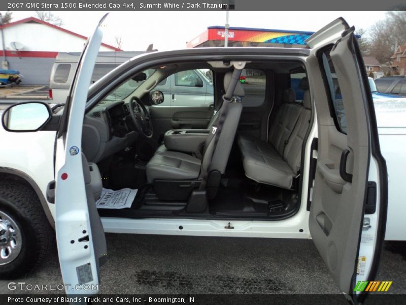 Summit White / Dark Titanium 2007 GMC Sierra 1500 Extended Cab 4x4