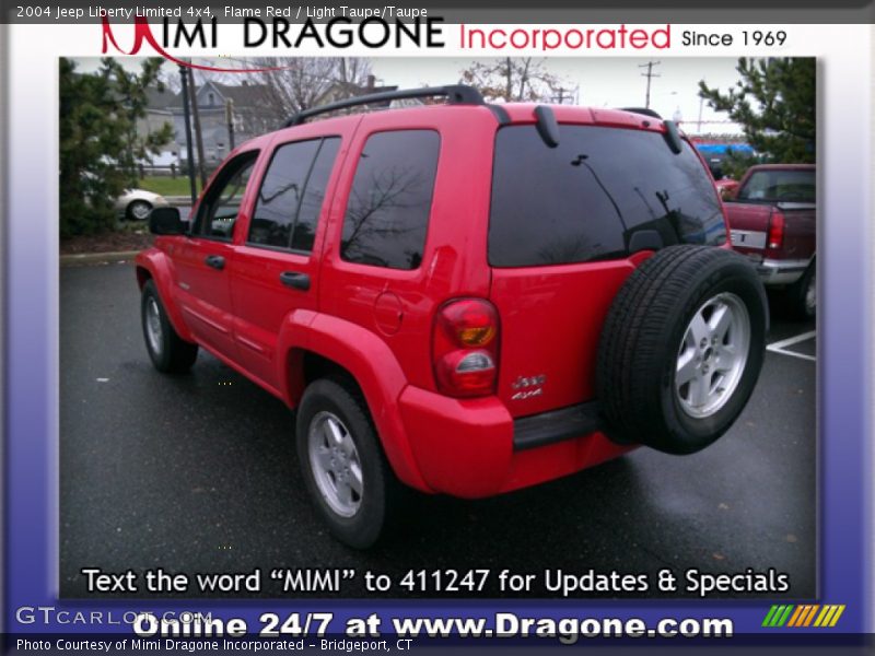 Flame Red / Light Taupe/Taupe 2004 Jeep Liberty Limited 4x4