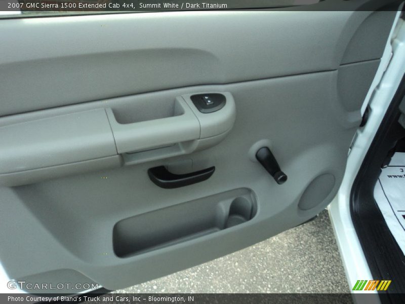 Summit White / Dark Titanium 2007 GMC Sierra 1500 Extended Cab 4x4