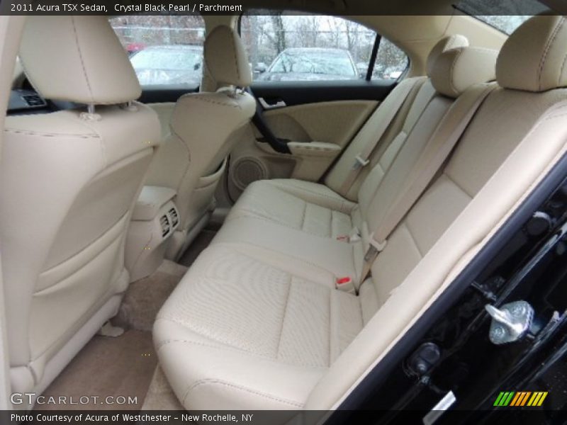 Crystal Black Pearl / Parchment 2011 Acura TSX Sedan