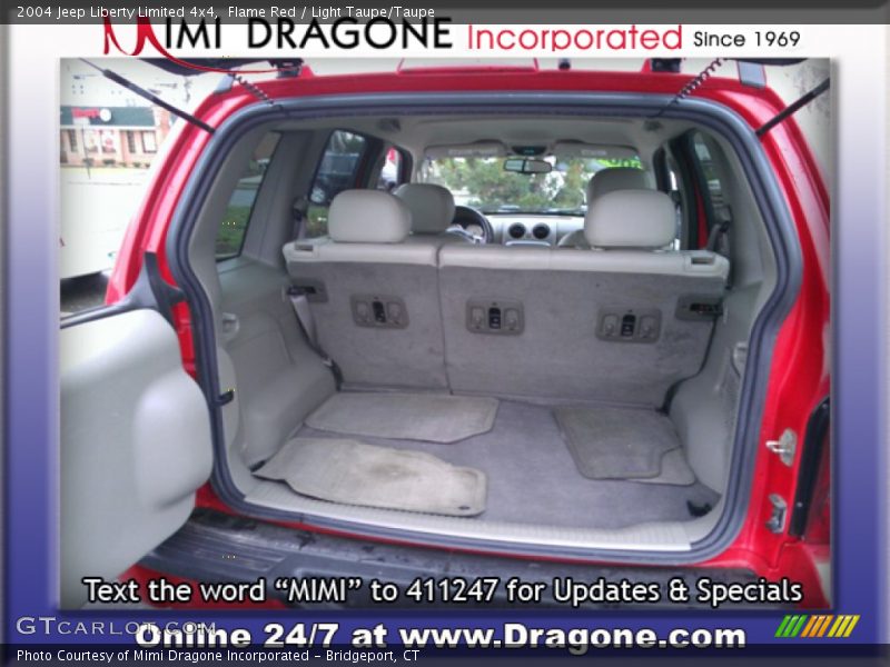 Flame Red / Light Taupe/Taupe 2004 Jeep Liberty Limited 4x4