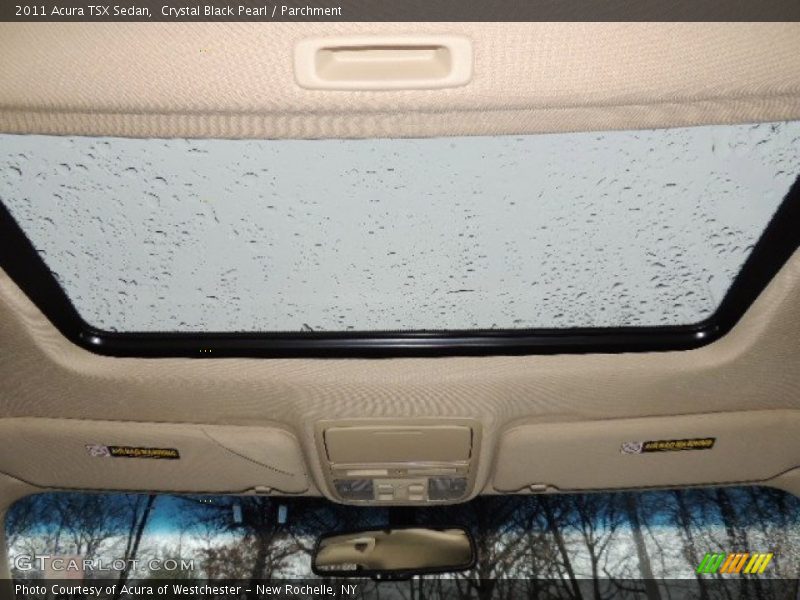 Crystal Black Pearl / Parchment 2011 Acura TSX Sedan