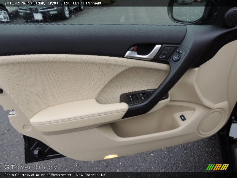 Crystal Black Pearl / Parchment 2011 Acura TSX Sedan