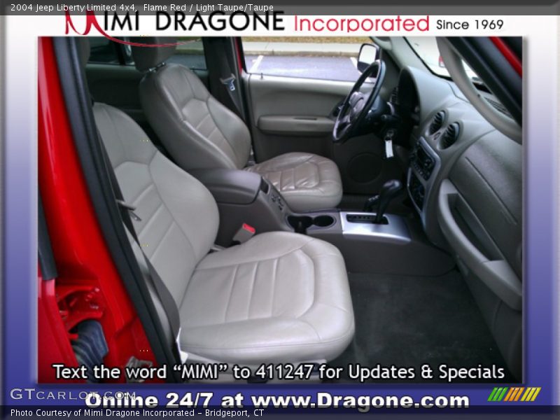 Flame Red / Light Taupe/Taupe 2004 Jeep Liberty Limited 4x4