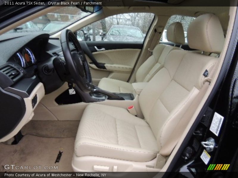 Crystal Black Pearl / Parchment 2011 Acura TSX Sedan