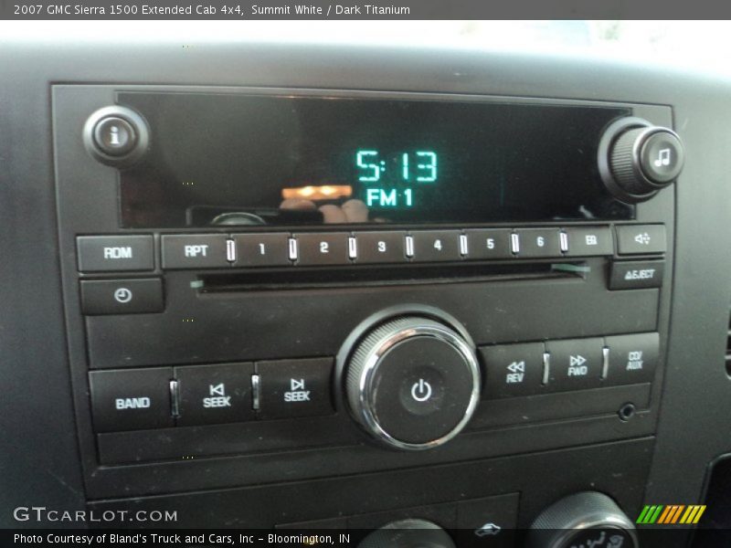 Summit White / Dark Titanium 2007 GMC Sierra 1500 Extended Cab 4x4
