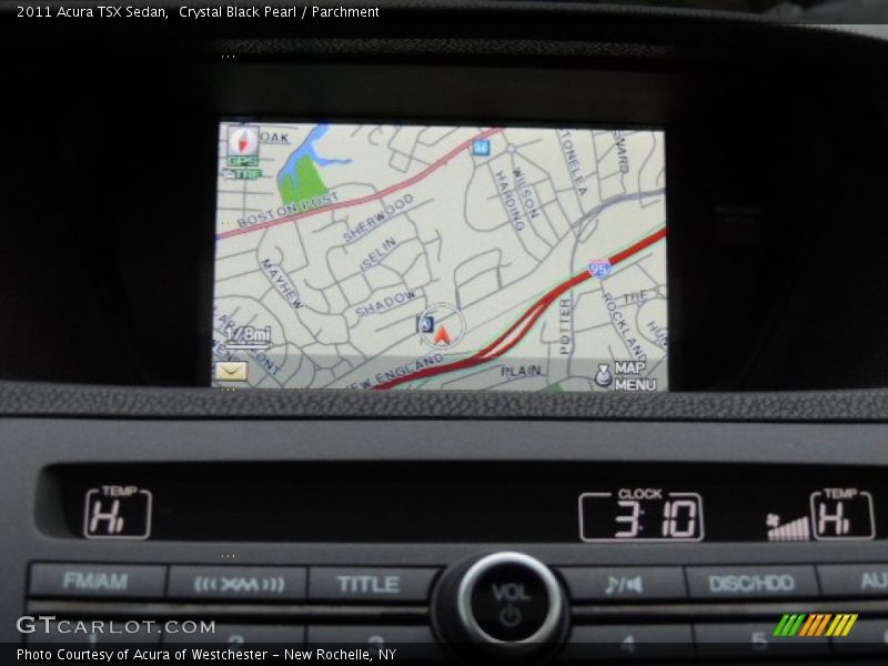 Crystal Black Pearl / Parchment 2011 Acura TSX Sedan