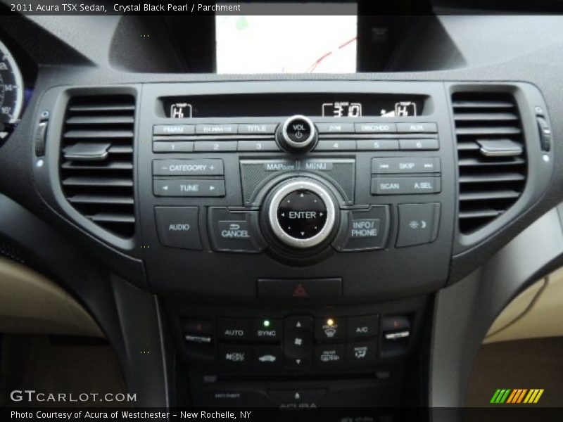 Crystal Black Pearl / Parchment 2011 Acura TSX Sedan