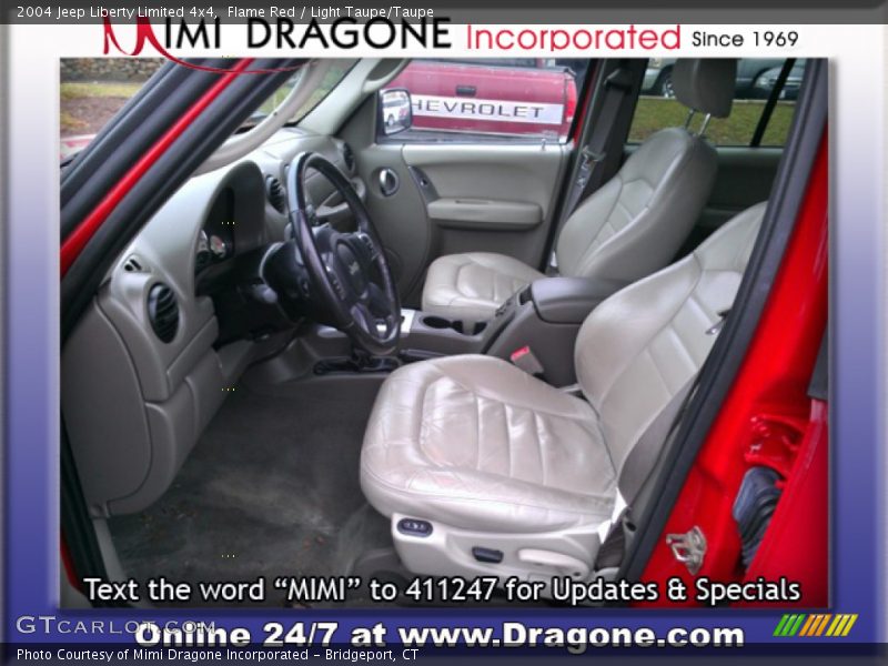 Flame Red / Light Taupe/Taupe 2004 Jeep Liberty Limited 4x4