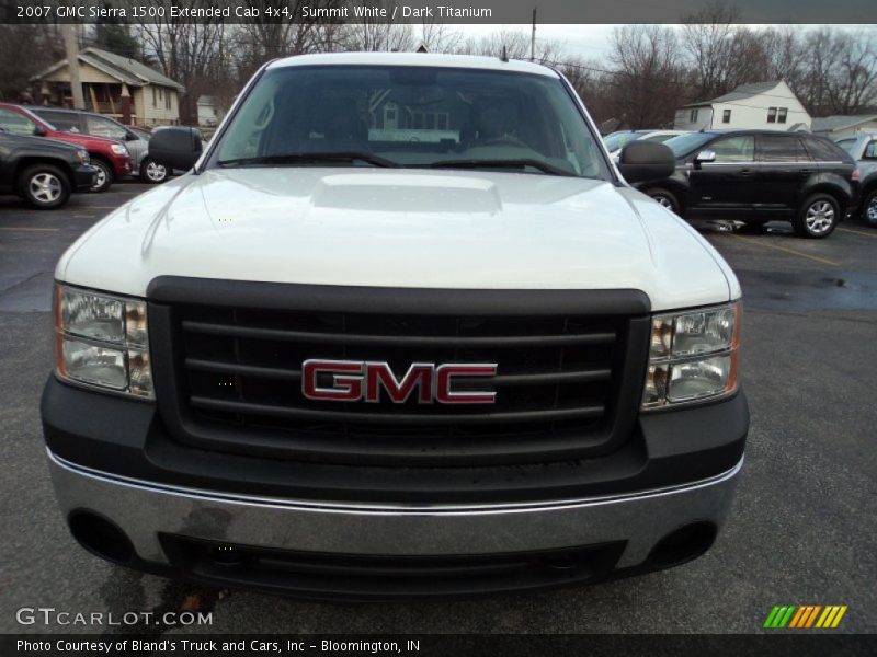 Summit White / Dark Titanium 2007 GMC Sierra 1500 Extended Cab 4x4