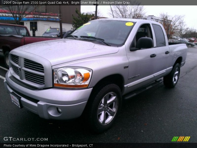 Bright Silver Metallic / Medium Slate Gray 2006 Dodge Ram 1500 Sport Quad Cab 4x4