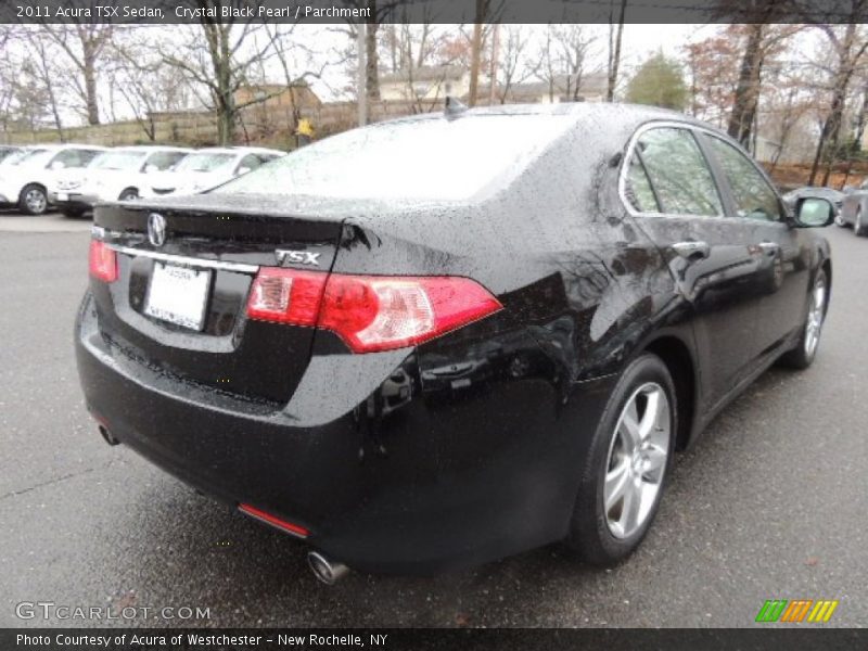 Crystal Black Pearl / Parchment 2011 Acura TSX Sedan