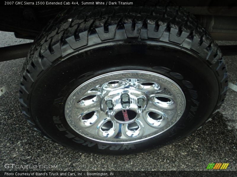 Summit White / Dark Titanium 2007 GMC Sierra 1500 Extended Cab 4x4