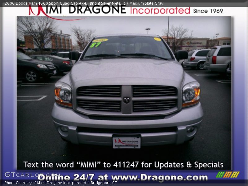 Bright Silver Metallic / Medium Slate Gray 2006 Dodge Ram 1500 Sport Quad Cab 4x4