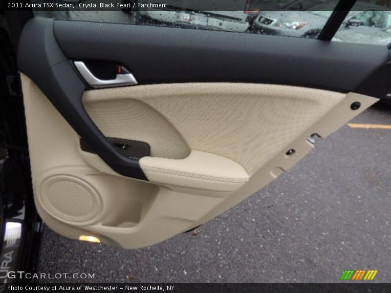 Crystal Black Pearl / Parchment 2011 Acura TSX Sedan