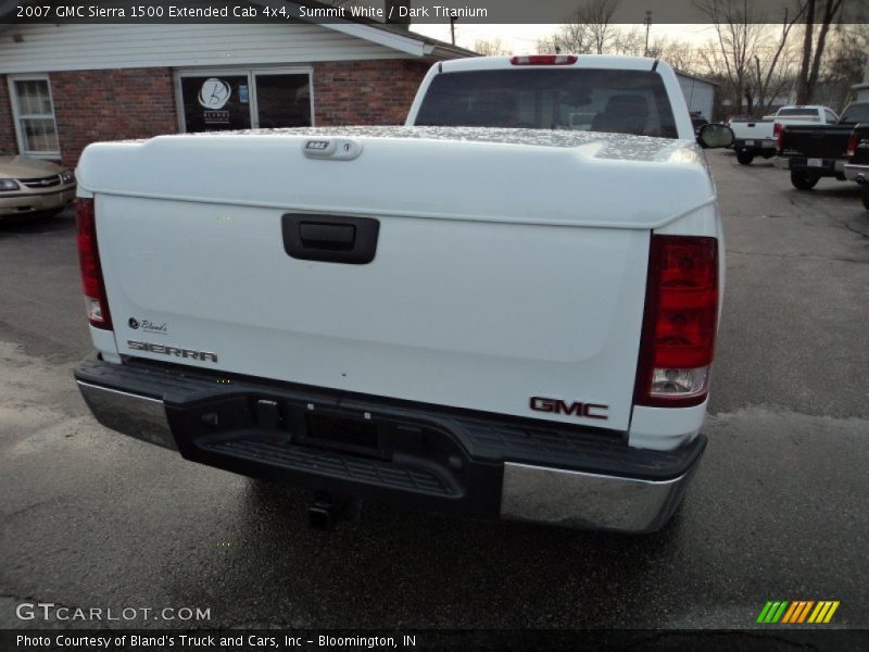 Summit White / Dark Titanium 2007 GMC Sierra 1500 Extended Cab 4x4