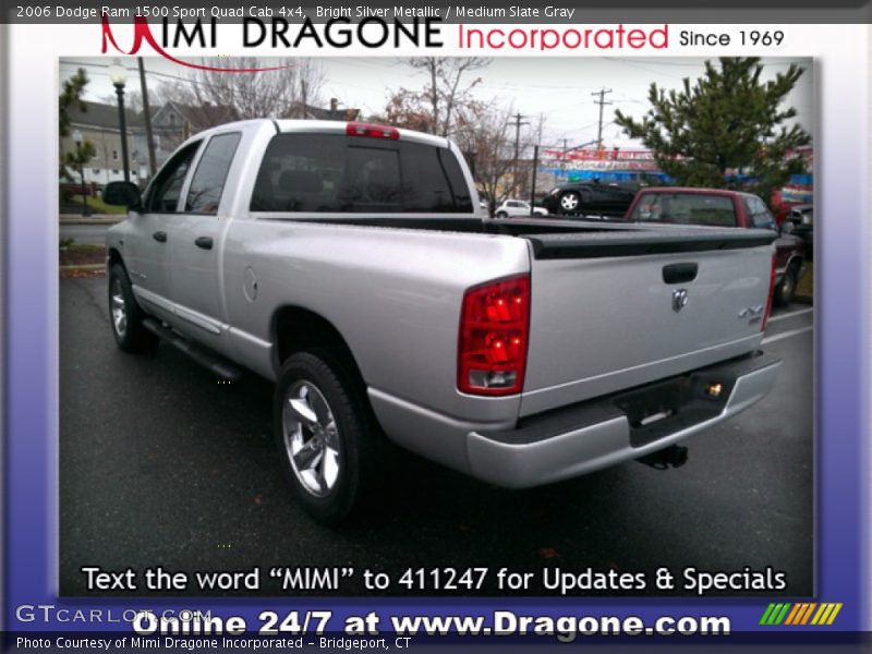 Bright Silver Metallic / Medium Slate Gray 2006 Dodge Ram 1500 Sport Quad Cab 4x4