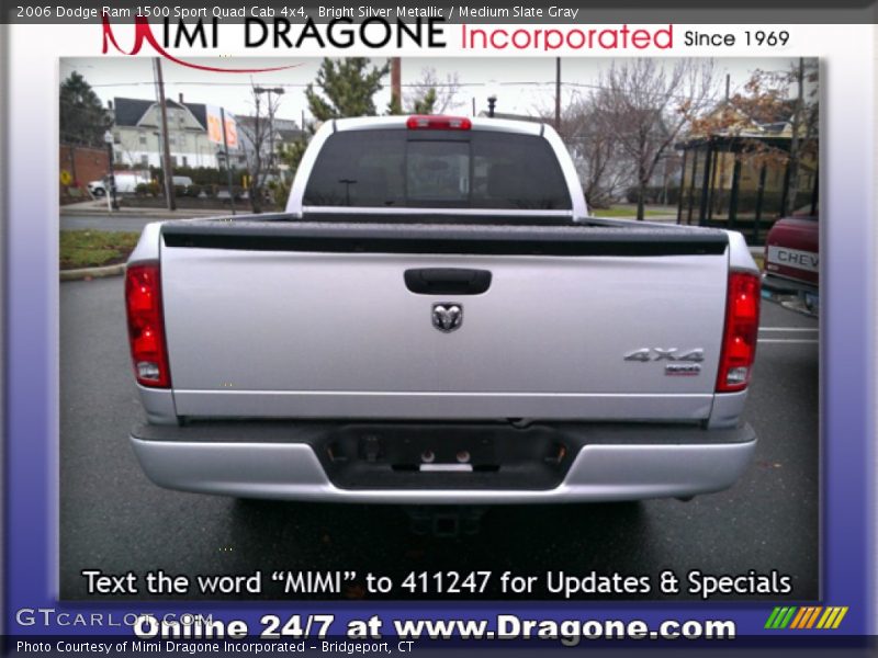 Bright Silver Metallic / Medium Slate Gray 2006 Dodge Ram 1500 Sport Quad Cab 4x4