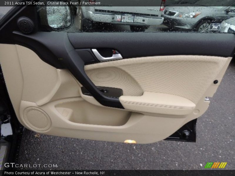 Crystal Black Pearl / Parchment 2011 Acura TSX Sedan