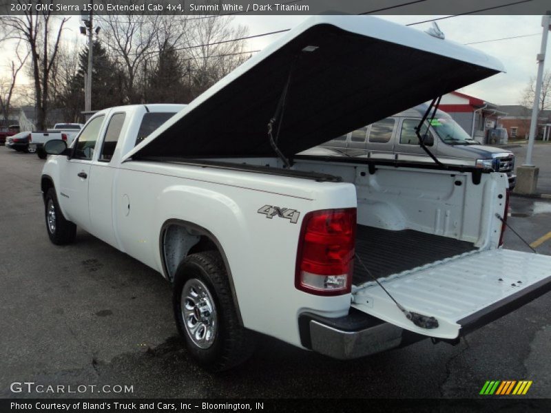 Summit White / Dark Titanium 2007 GMC Sierra 1500 Extended Cab 4x4