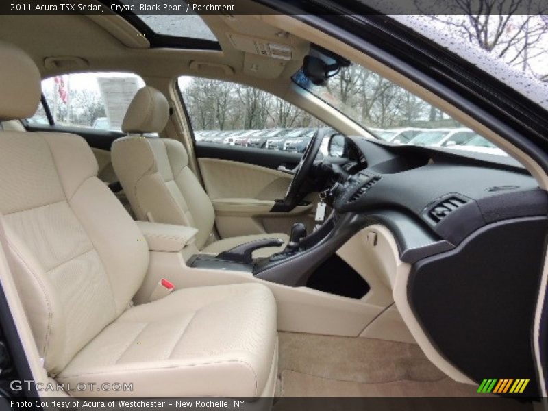 Crystal Black Pearl / Parchment 2011 Acura TSX Sedan