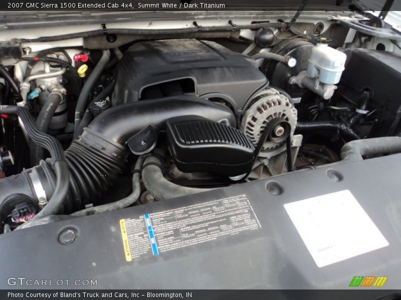 Summit White / Dark Titanium 2007 GMC Sierra 1500 Extended Cab 4x4
