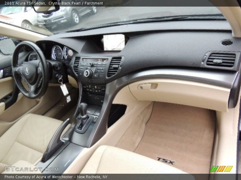 Crystal Black Pearl / Parchment 2011 Acura TSX Sedan