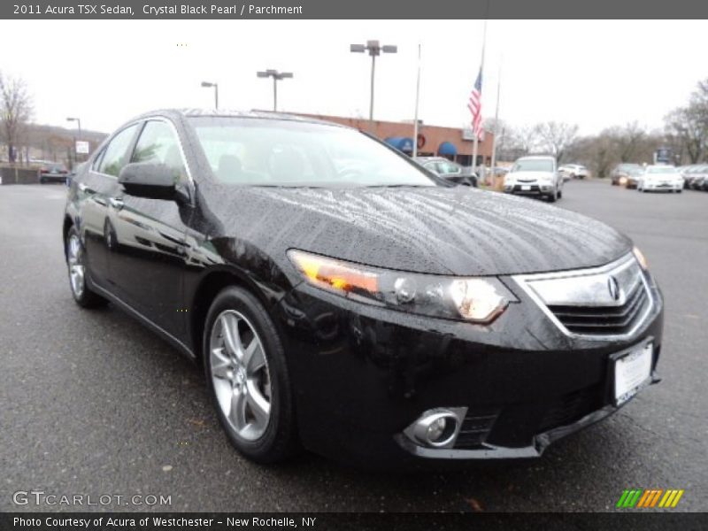 Crystal Black Pearl / Parchment 2011 Acura TSX Sedan