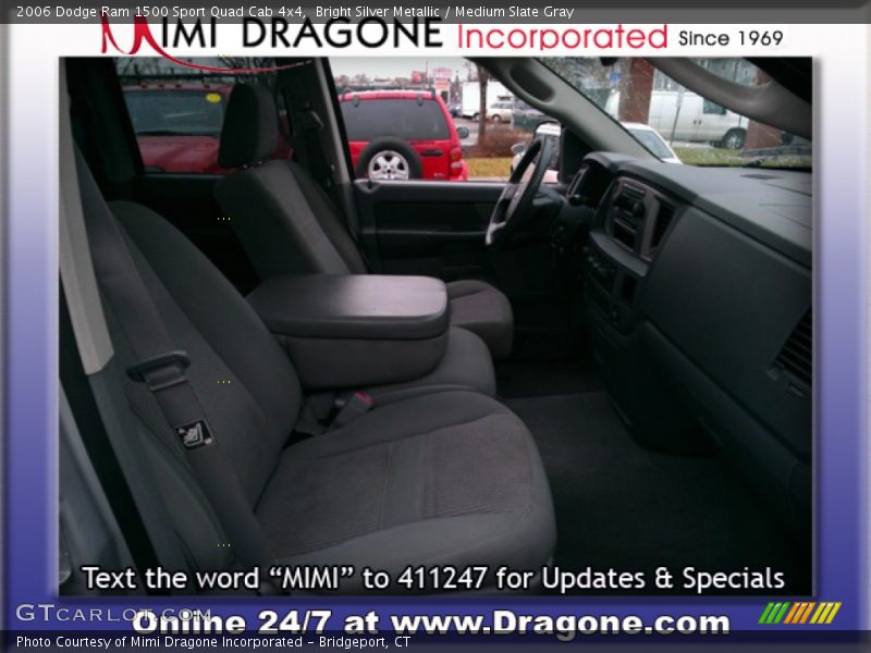 Bright Silver Metallic / Medium Slate Gray 2006 Dodge Ram 1500 Sport Quad Cab 4x4