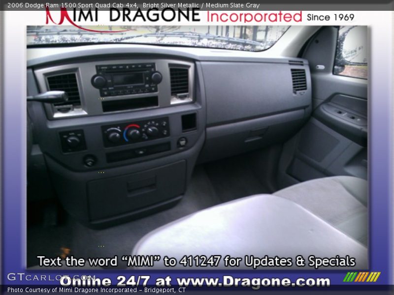 Bright Silver Metallic / Medium Slate Gray 2006 Dodge Ram 1500 Sport Quad Cab 4x4