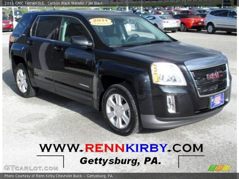 Carbon Black Metallic / Jet Black 2011 GMC Terrain SLE