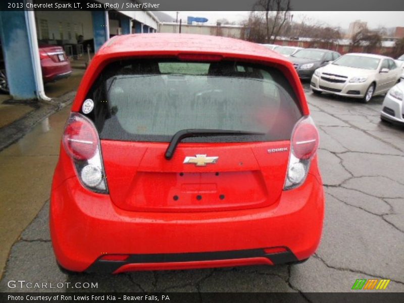 Salsa (Red) / Silver/Silver 2013 Chevrolet Spark LT