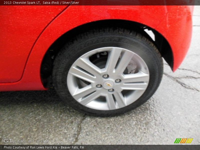 Salsa (Red) / Silver/Silver 2013 Chevrolet Spark LT