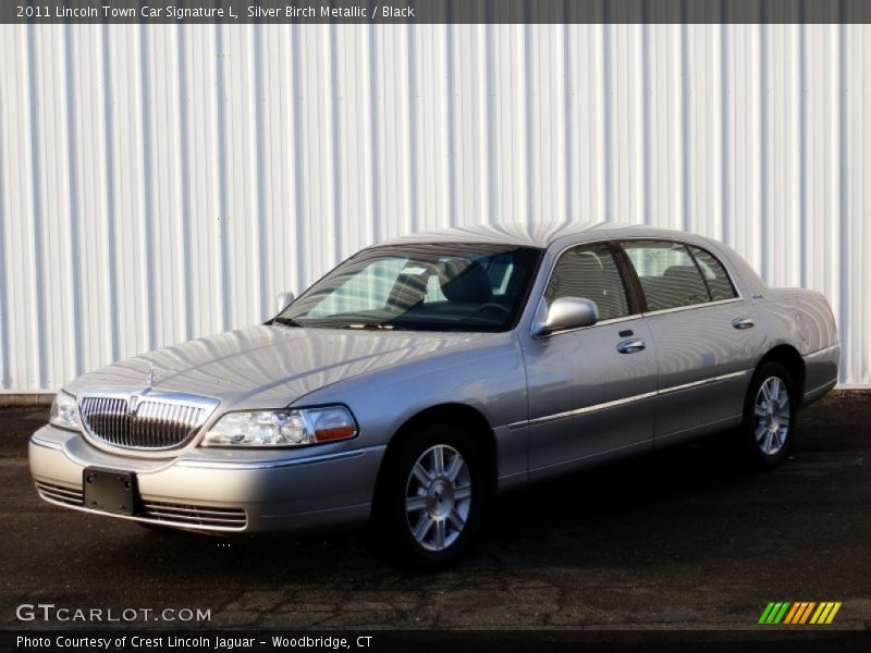Silver Birch Metallic / Black 2011 Lincoln Town Car Signature L