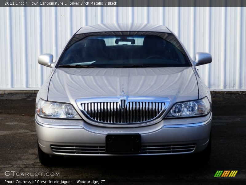 Silver Birch Metallic / Black 2011 Lincoln Town Car Signature L