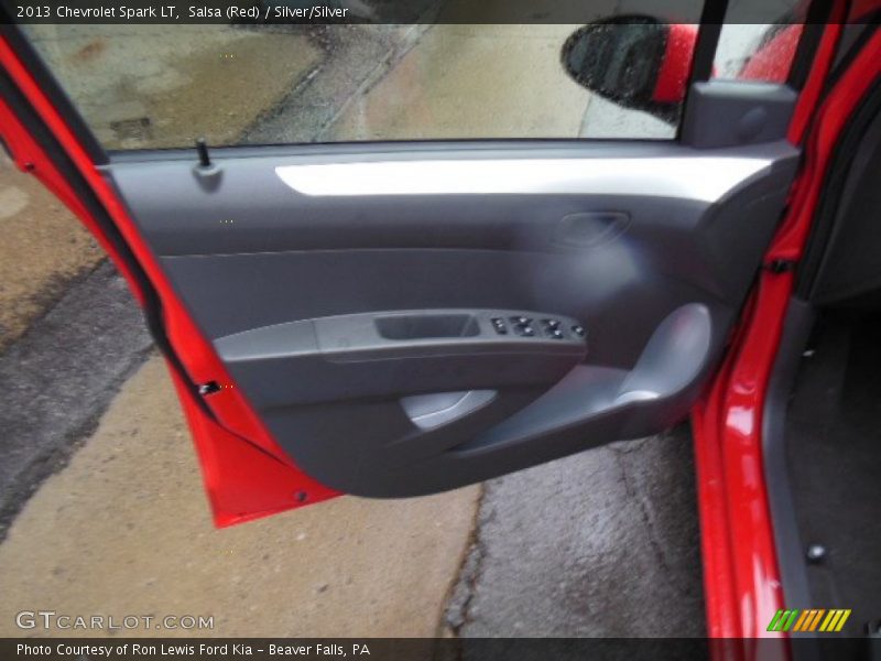 Salsa (Red) / Silver/Silver 2013 Chevrolet Spark LT