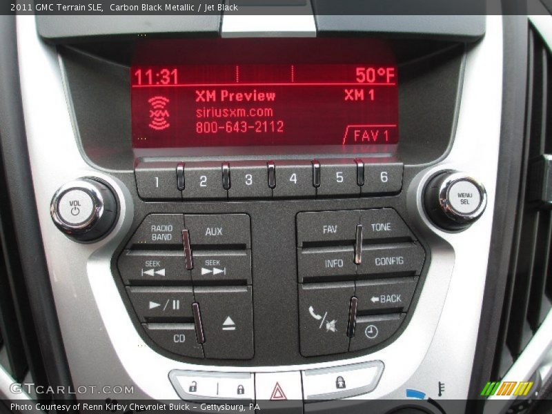Carbon Black Metallic / Jet Black 2011 GMC Terrain SLE